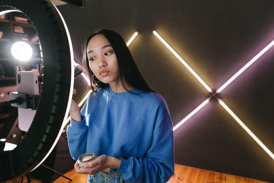 Máscara LED facial para tratamento da pele