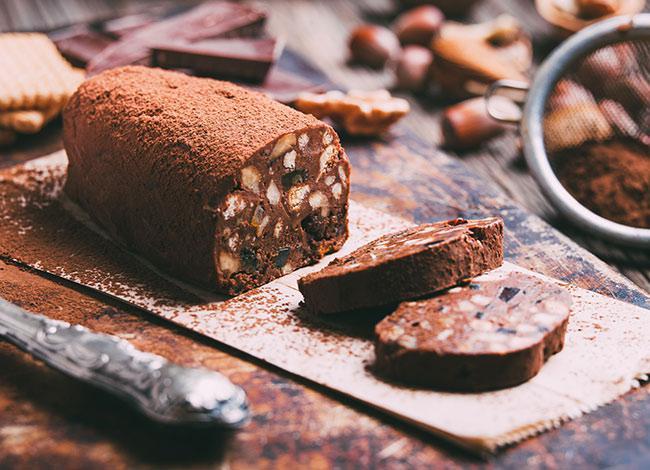Sobremesas Light - Salame de Chocolate